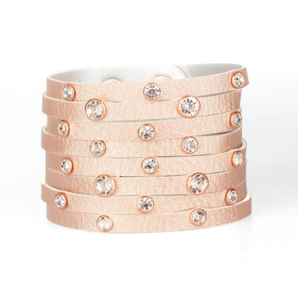Copper/Rose Gold Wrap Bracelet - Picture 2 of 9